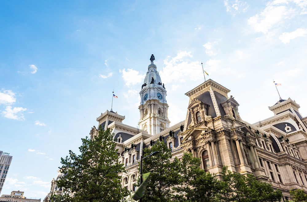 A photo of City Hall in Philadelphia, Pennsylvania